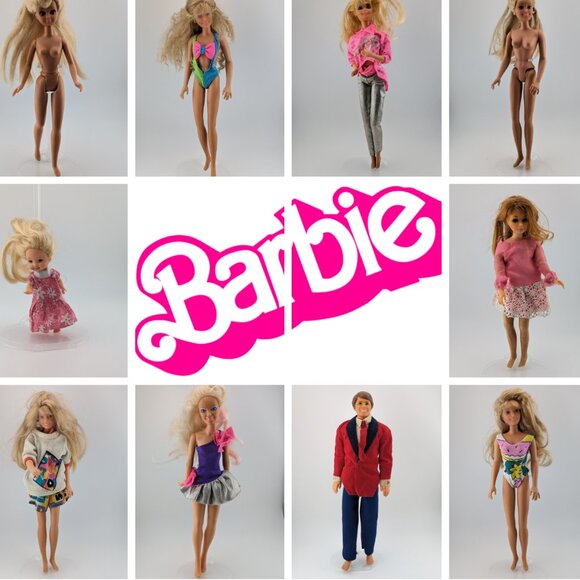 Bundle of 14 Vintage Barbie and Ken dolls - Picture 1 of 15